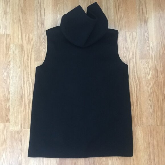 Theory Clairene Wool Cashmere Black Hooded Vest Size S - Picture 10 of 10